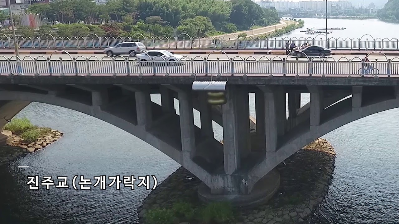 물 불 빛이 아름다운 진주 [드론영상]