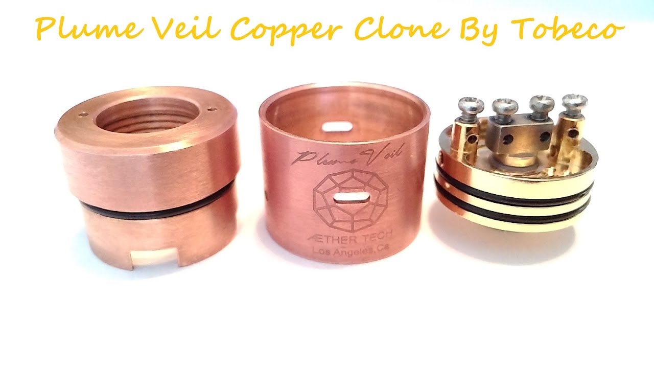 Plume Veil Copper Clone By Tobeco Review  |  Best RDA For Flavor  |  Best RDA For Cloud Chasing