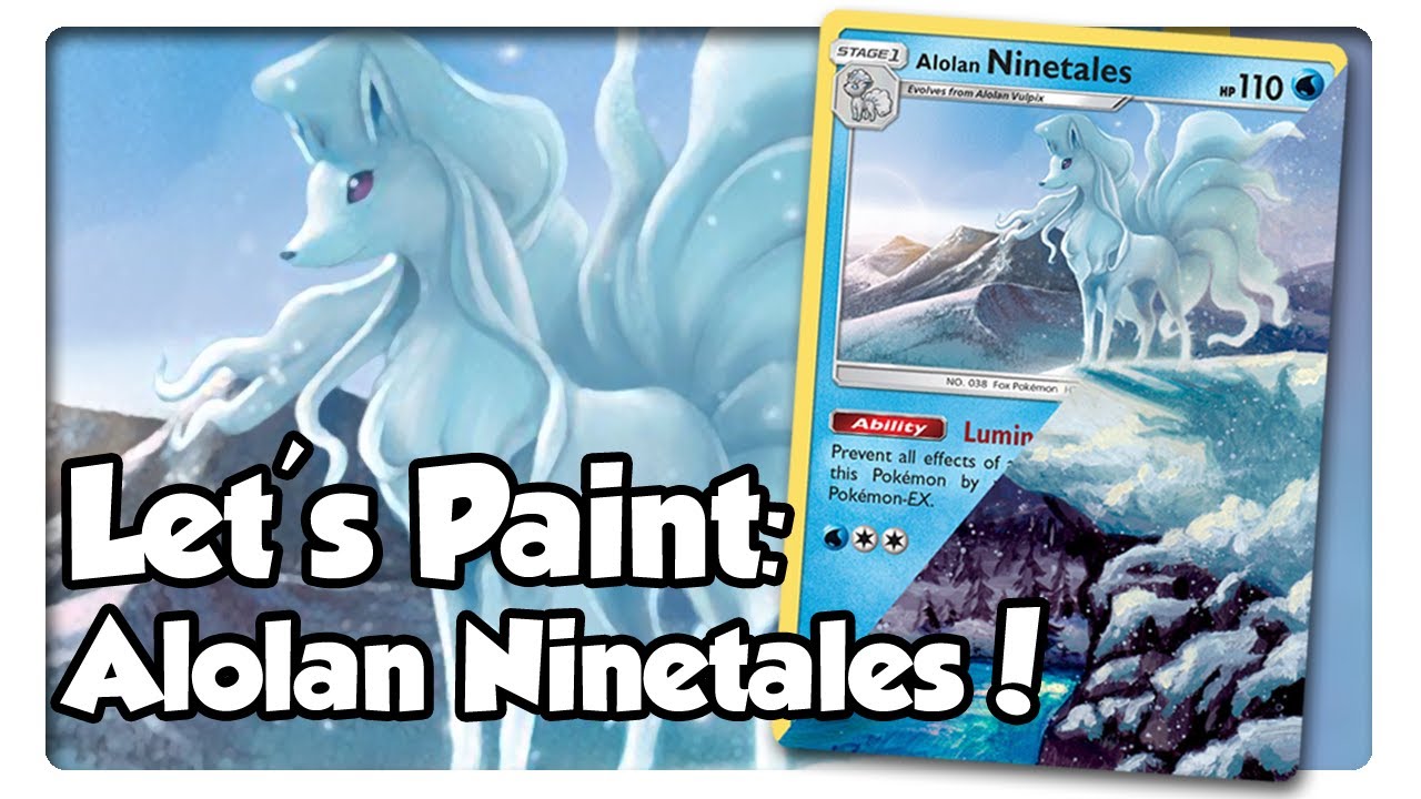 Alolan Ninetales Alter - Painting Pokémon Cards 18