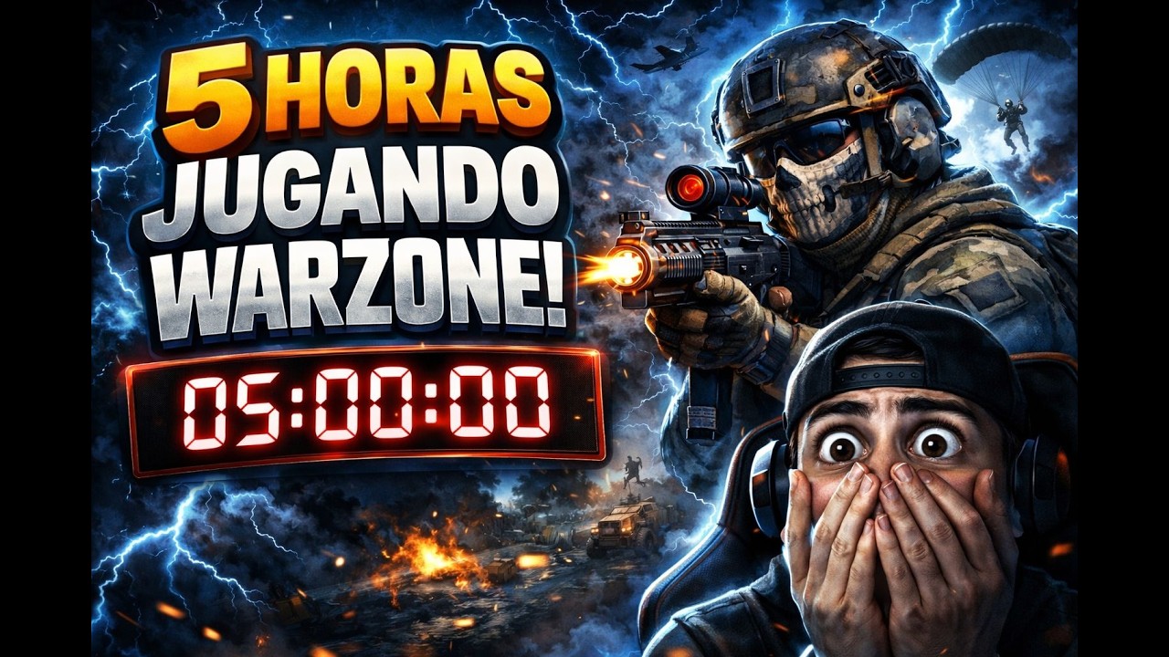 WARZONE en VIVO (5 HORAS) | Retos, Risas y Squad Random 🔥