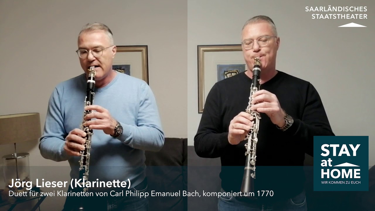 Jörg Lieser - Duett für zwei Klarinetten von Carl Philipp Emanuel Bach