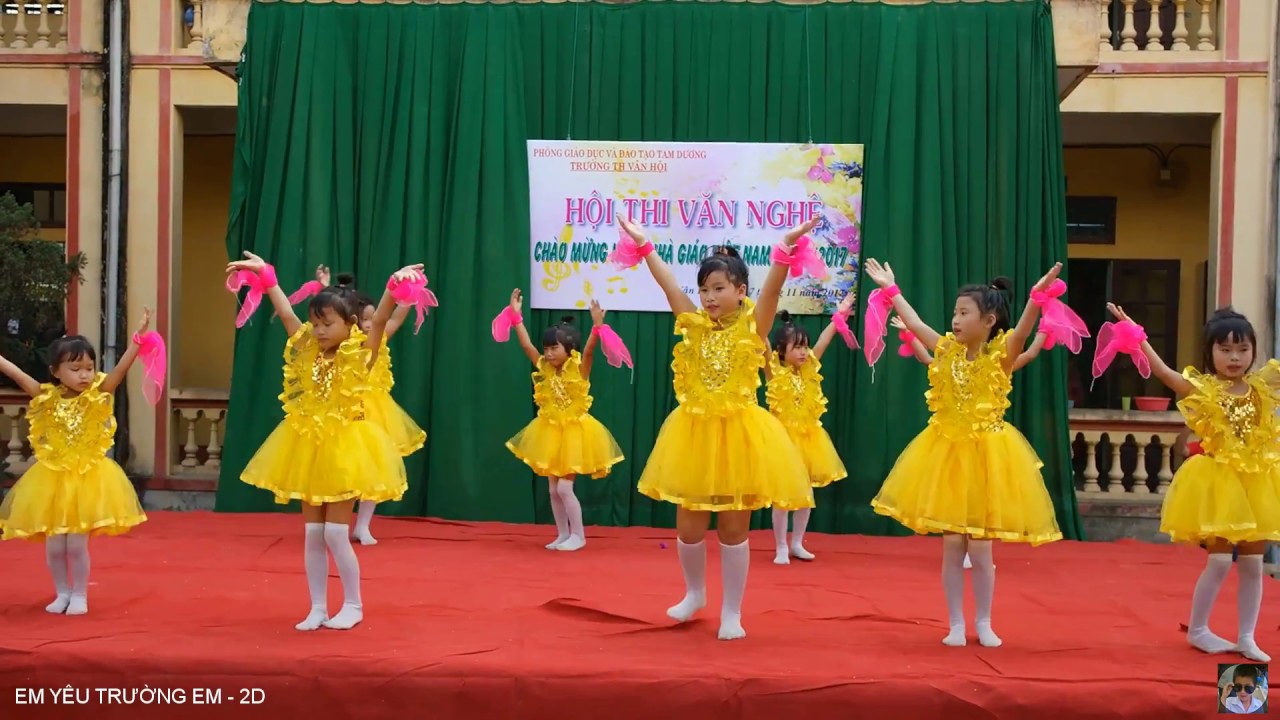 Múa EM YÊU TRƯỜNG EM (2D) | Bài múa hay nhất hội thi Tiểu học 20/11