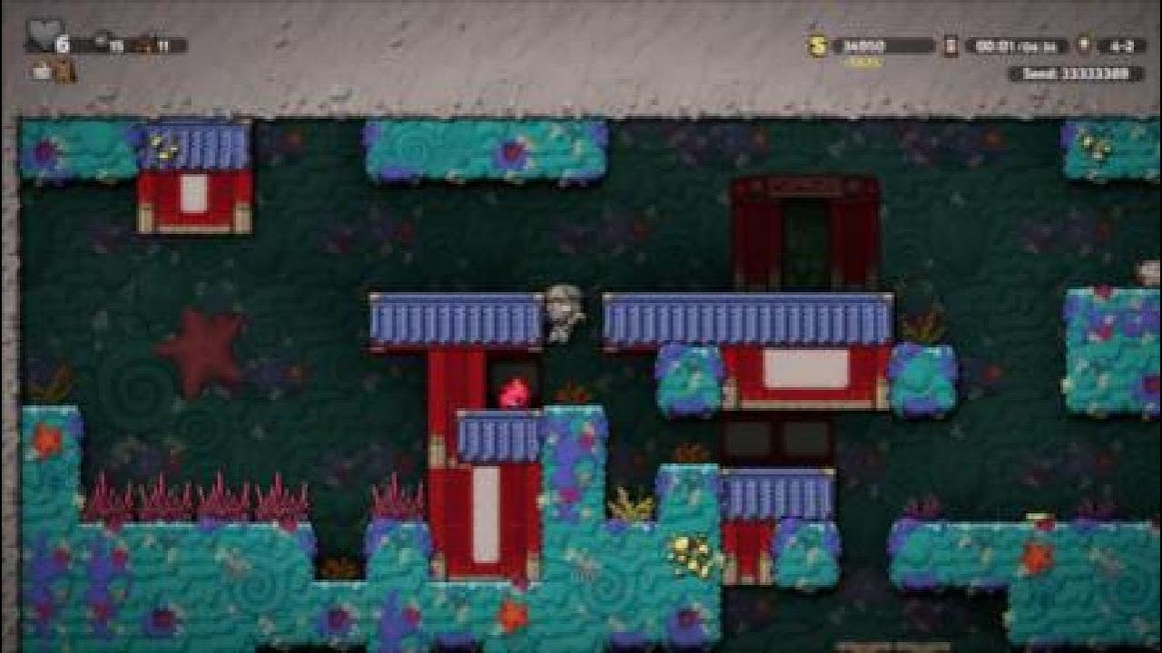 Spelunky 2 seeded pacifist & speedlunky in the same run
