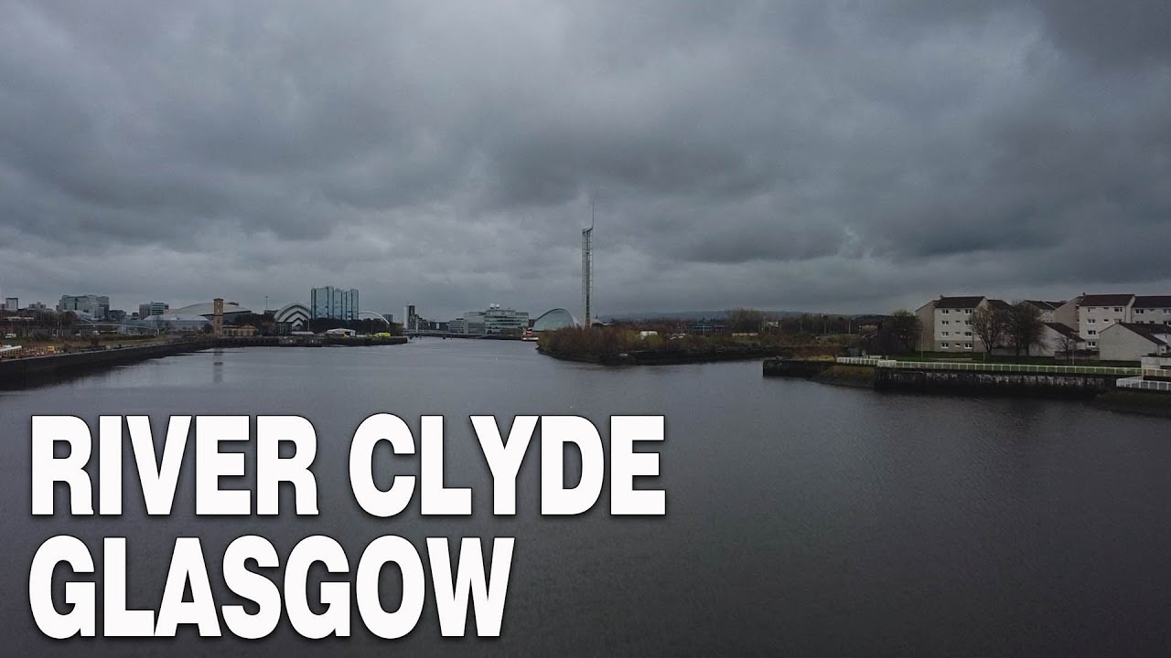 RIver Clyde Glasgow Aerial Drone Video