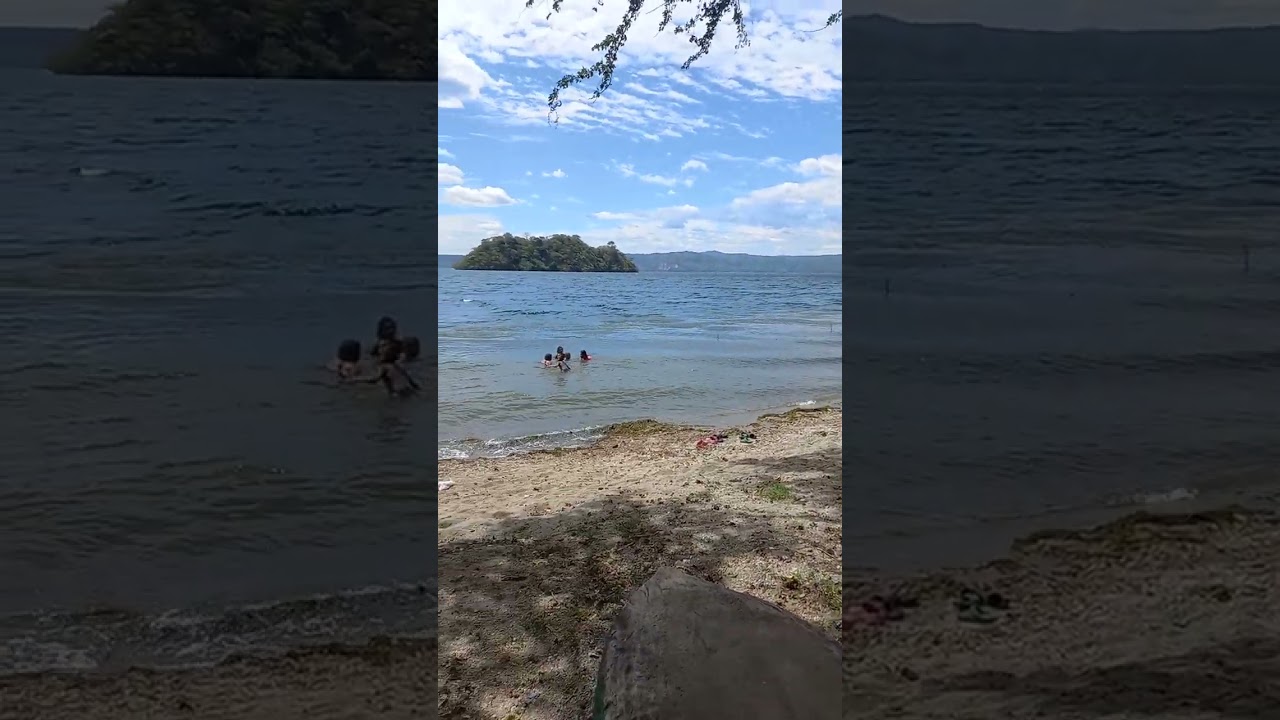 playa poza verde lago de ilopango