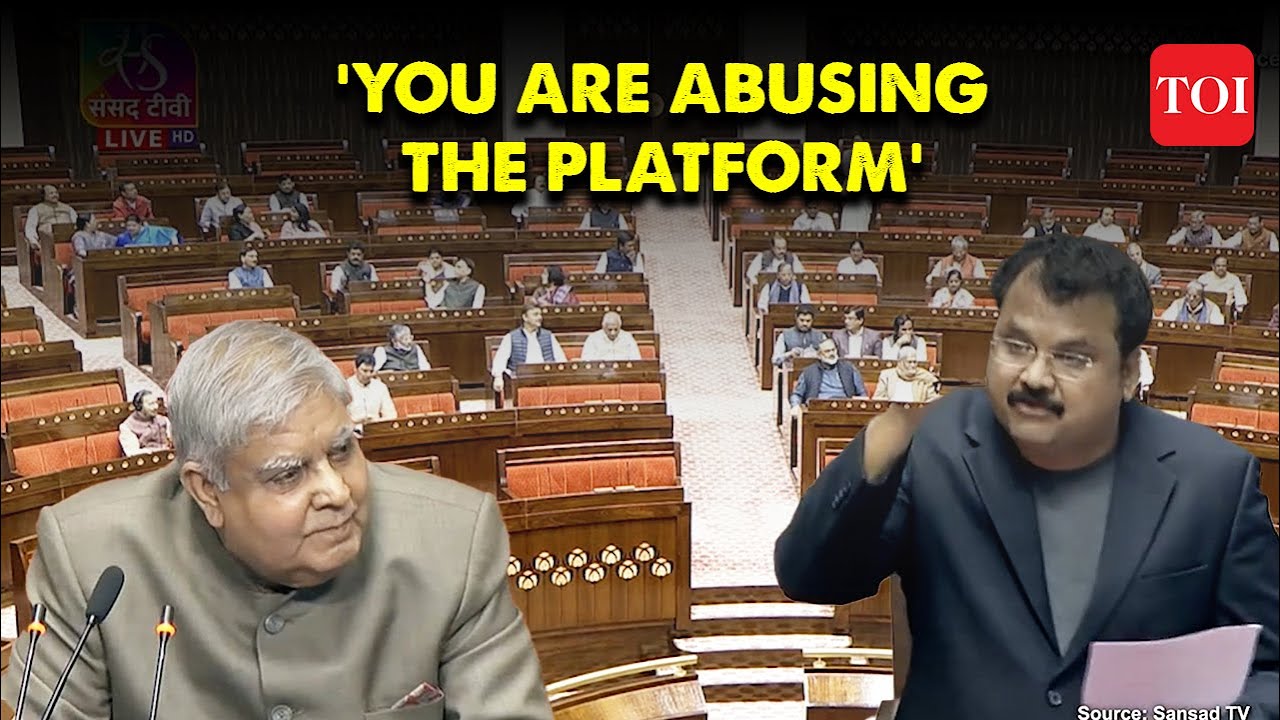 &lsquo;You have forfeited your right to&hellip;&rsquo;: RS Chairman Dhankhar lashes out at DMK MP Md Abdulla