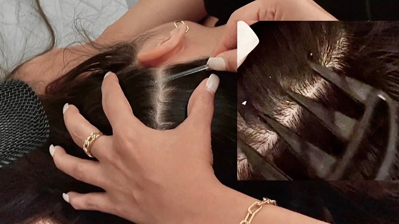 ASMR Gentle attention | scalp nitpicking 😴💤
