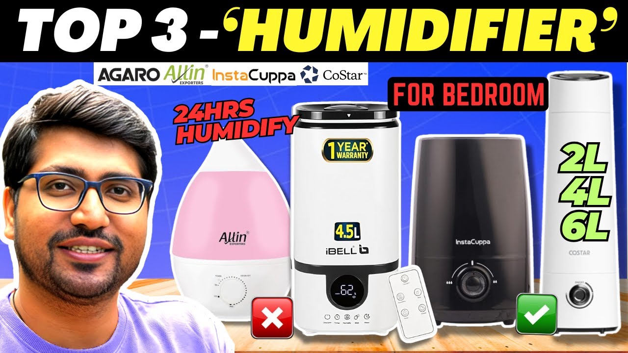 [TOP 3]🔥Best Humidifier for Bedroom🔥Best Humidifier For Baby Under ₹2,000