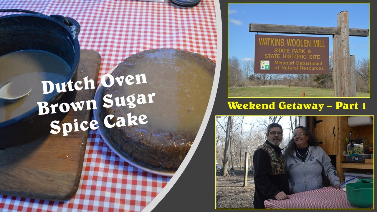 Watkins Woolen Mill State Park Getaway Part 1 – Campground Tour, Brown Sugar Spice Cake.