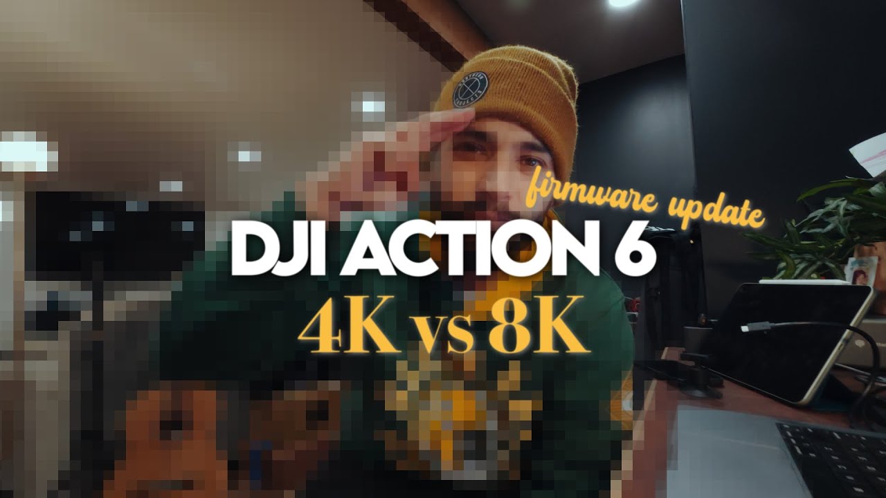 DJI Action 6: сравнение съемки в 4K и 8K в условиях низкой освещенности (новое обновление прошивки)