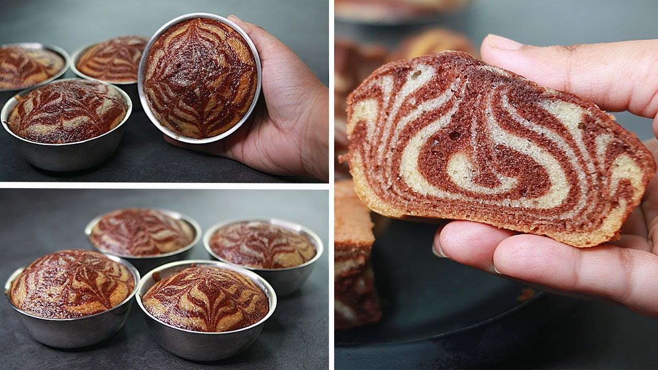 Zebra Cake In Katori | Eggless & Without Oven | Yummy