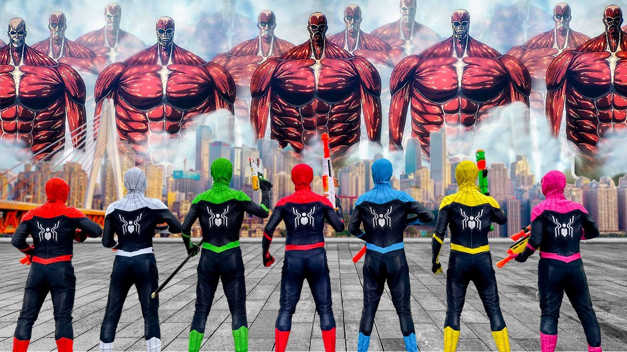 What If 7 Spider-Man Bros In 1 House..? || SPIDER-MAN Vs Titan Full Story (Funny Live Action)