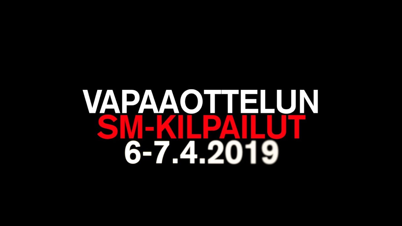 Vapaaottelun SM-kisat 6-7.4.2019!