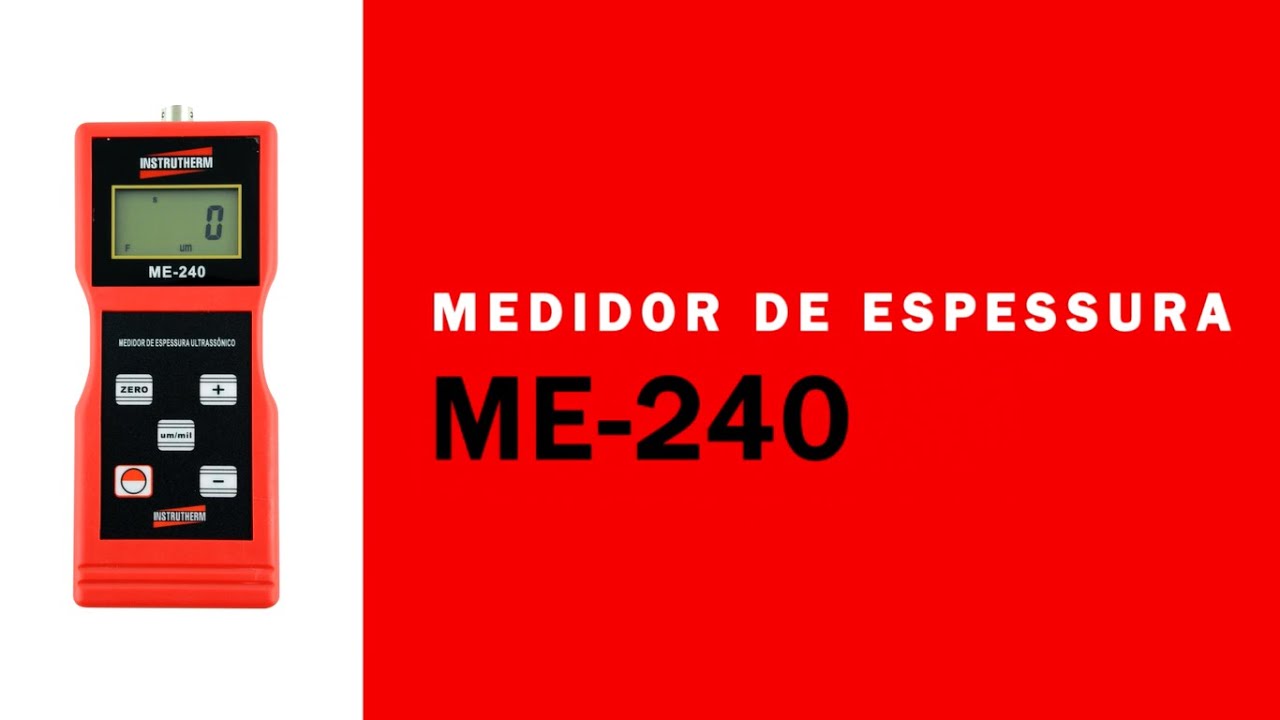 Medidor de Espessura ME-240: A solu&ccedil;&atilde;o precisa e eficiente para medir camadas
