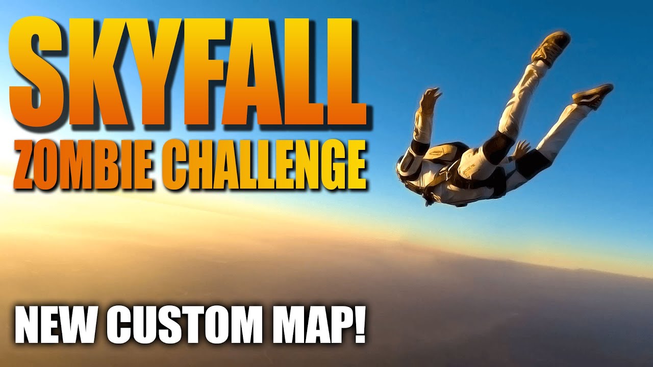 SKYFALL CHALLENGE (New Custom Map)(Call of Duty Zombies Mod)