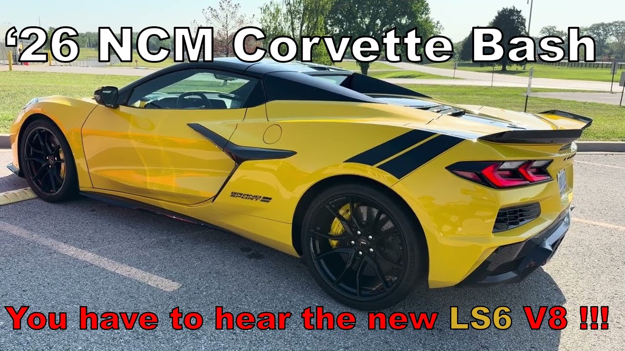 Hear the new 2027 Corvette LS6 Start-up Sound from Grand Sports with Optional Center Exhaust
