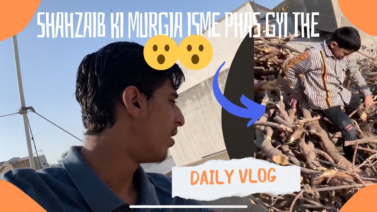 Vlog #15 Shahzaib ki murgia ghum hogai thei 😢 | phir pata chala ke isme phas gyi hai 🤦‍♂️