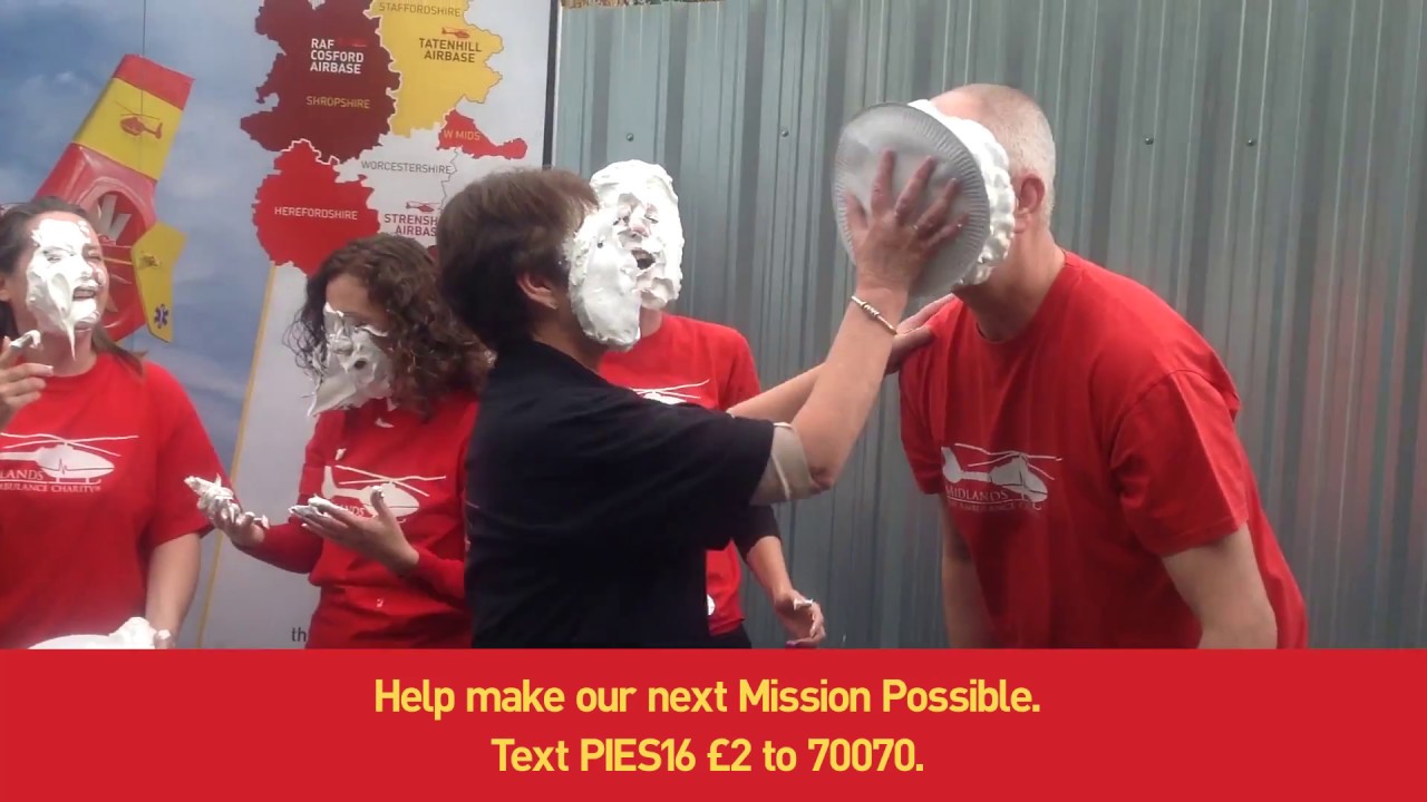 Pie In The Sky For Midlands Air Ambulance Charity!