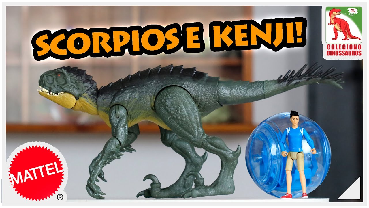 Scorpius rex e Kenji Mattel - Danger Pack Acampamento Jurássico- Review PT_BR