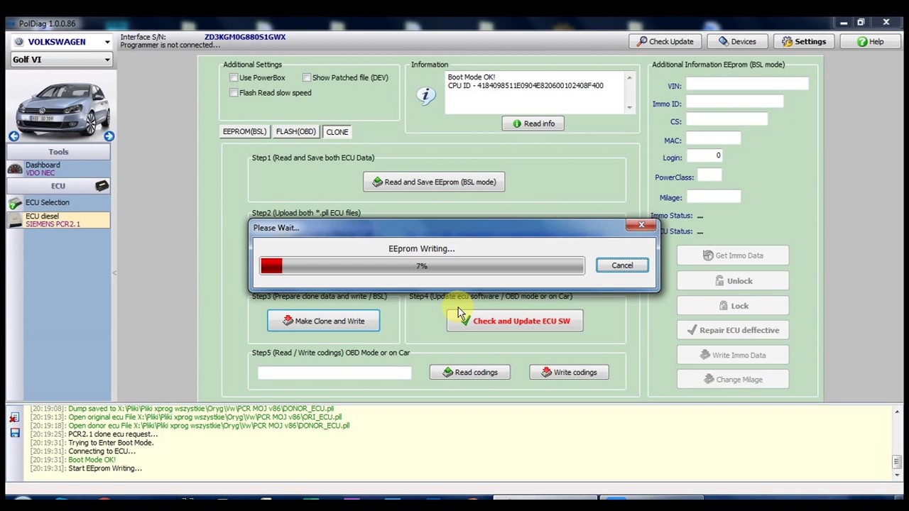 PCR2.1 Cloning with Keymaster PolDiag Interface