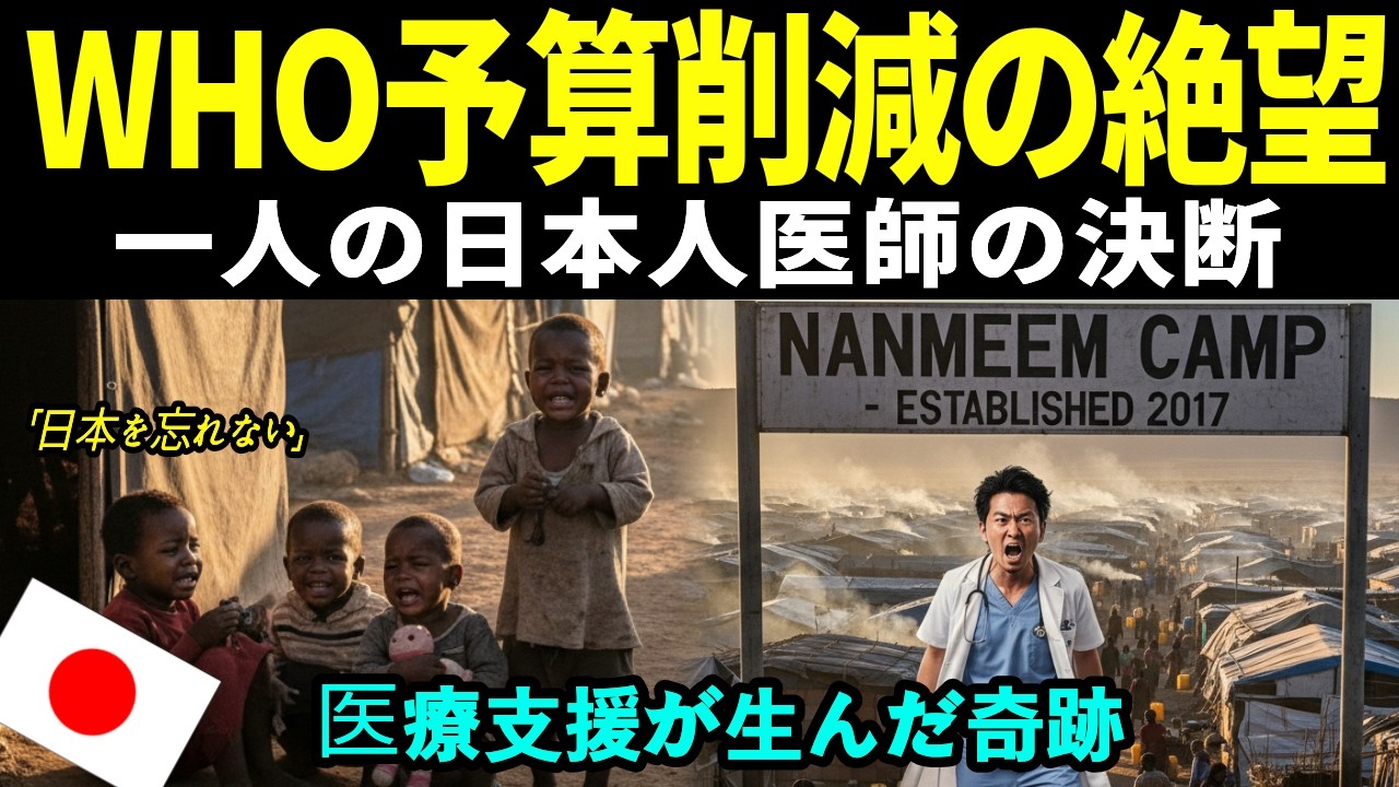[海外感動エピソード]日本の一人の医者がWHOの予算削減という壁を越え、難民キャンプの医療支援とシステム改善を通じて、国際協力の現場に希望と感動を咲かせるまで