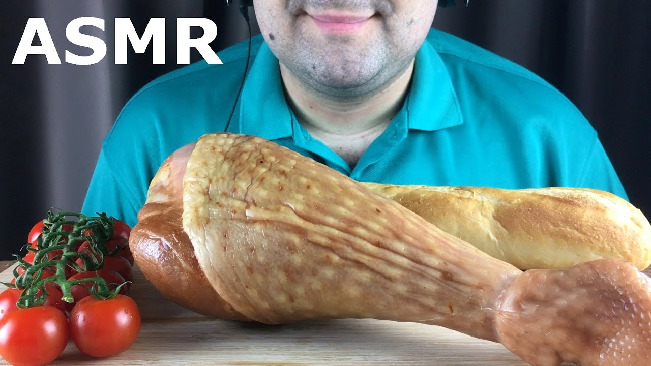 ASMR RUSSIAN TURKEY LEG & CHERRY TOMATOES (Eating Sounds) Mukbang *NO TALKING*