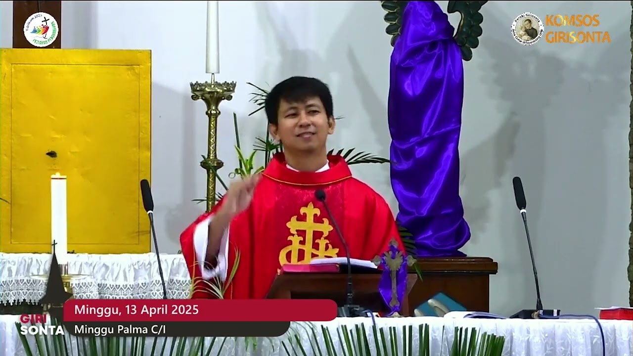 HOMILI ROMO HENDRICUS SATYA WENING PAMBUDI, SJ MINGGU PALMA 13 APRIL 2025
