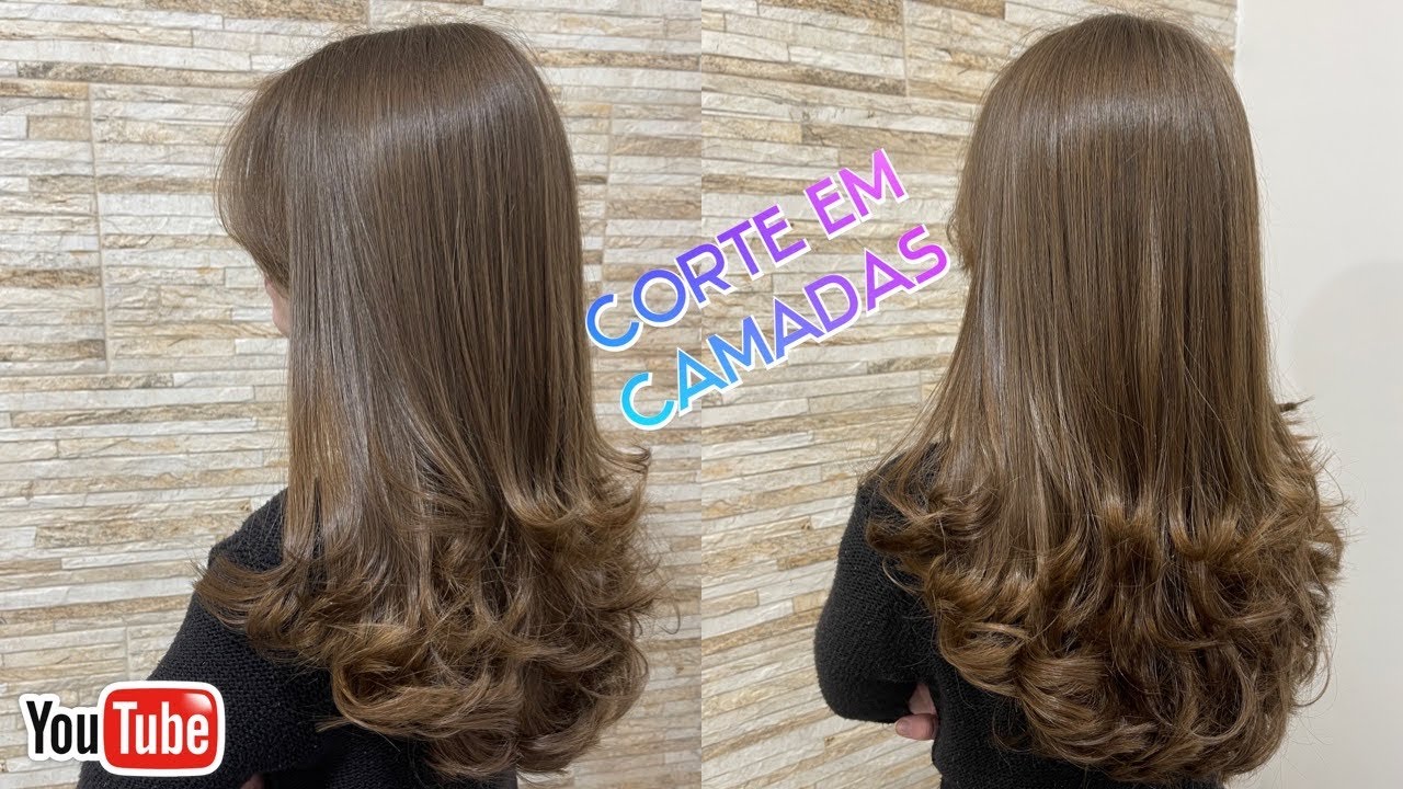 Corte de Cabelo em “U” Arredondado e Repicado em Camadas