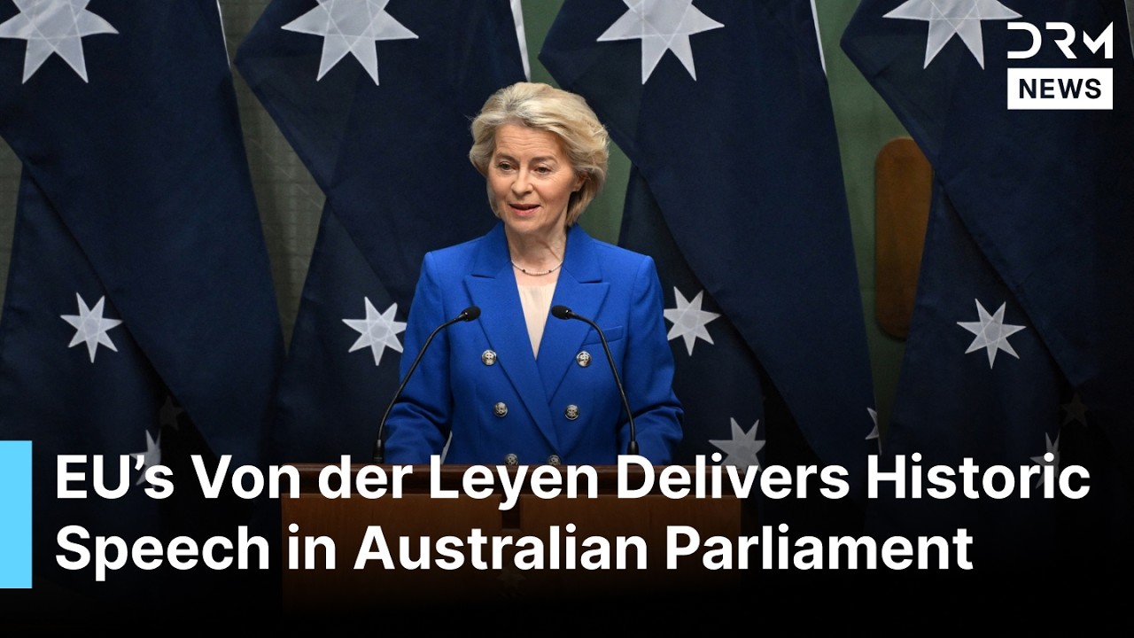 FULL SPEECH: EU's Ursula Speaks on Critical Minerals Deal, China's Reliance in Australian Parliament