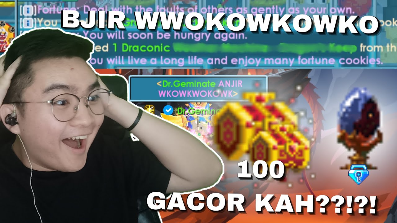 SEBENTAR.. KOK KYK GINI SEKARANG LOL | GACHA LUNAR CHEST & FORTUNE COOKIE! | Growtopia Lunar 2025