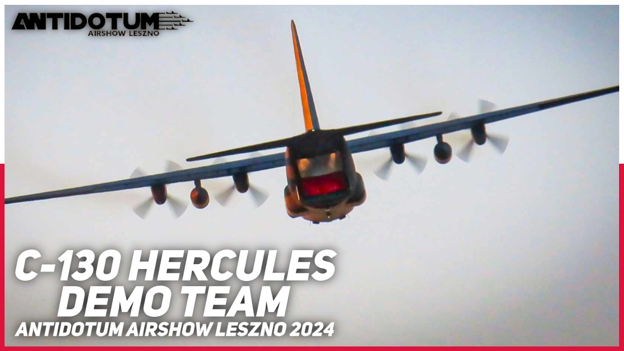 C-130 HERCULES DEMO TEAM + FLARES | ANTIDOTUM AIRSHOW LESZNO 2024