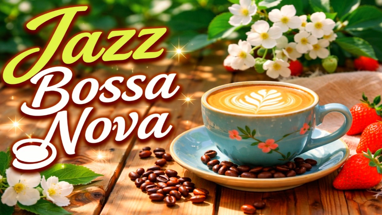 🌿 Sweet Morning Bossa Nova ☕🍓 Relaxing Jazz Cafe Music for Study, Work & Positive Vibes