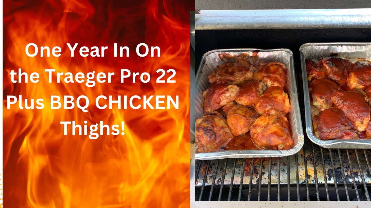 Год с Traeger Pro 22 и копчеными куриными бедрами!
