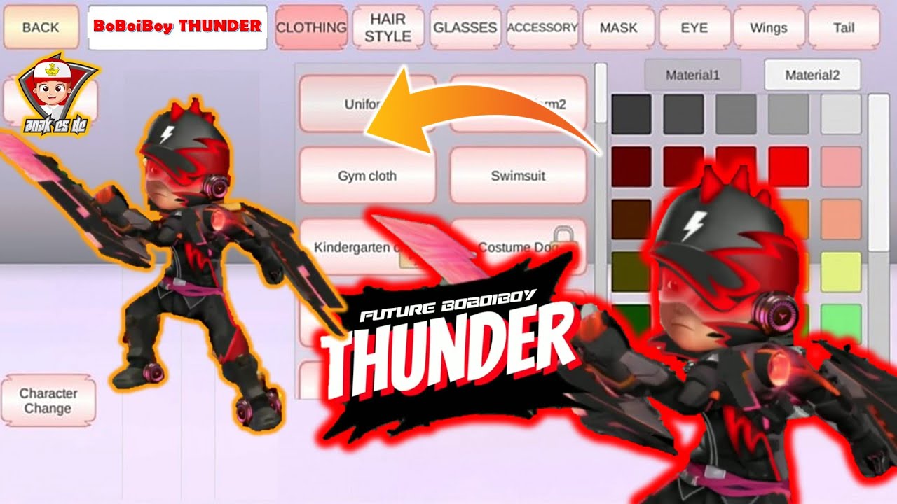 Ada KUASA BARU BOBOOIBOY THUNDER di SAKURA SCHOOL SIMULATOR  #sakuraschoolsimulator @AnakeSDe