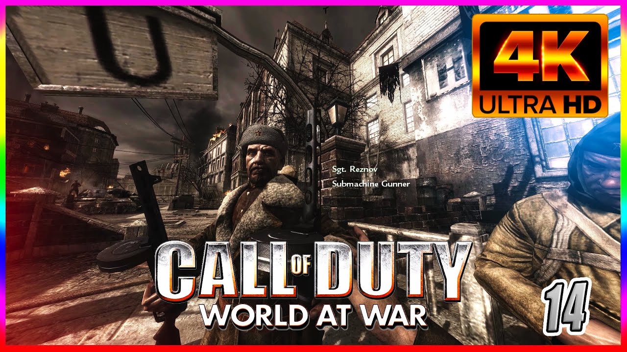 COD: WORLD AT WAR - GAMEPLAY WALKTHROUGH PART 14 | HEART OF THE REICH | 4K PC WIDE FOV GAMEPLAY