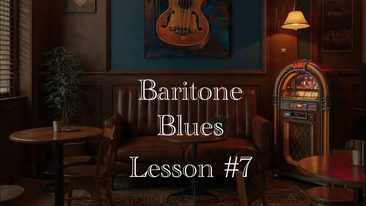 Baritone ukulele blues lesson #7