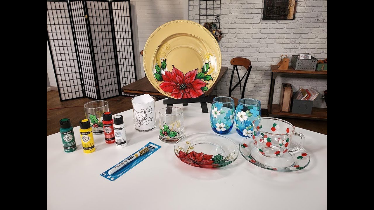 Рисование с обратной стороны: краски по стеклу и маркеры для стекла | DecoArt®