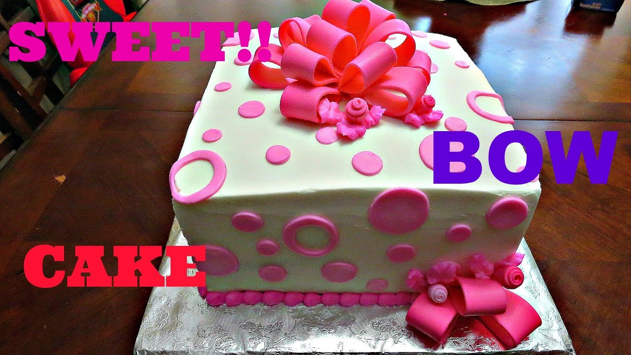 How to make a Fondant Bow for a Cake