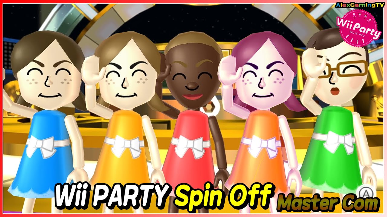 Wii Party - Spin Off (Master com) Lucia vs Emma vs Asami vs Lucia | AlexGamingTV