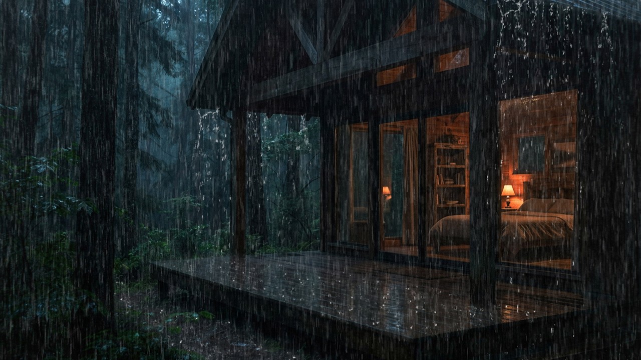 🌧️ Rain Sounds for Sleeping – Heavy Rain White Noise for Better Sleep