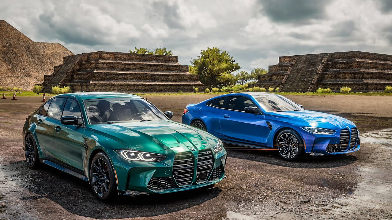 Forza Horizon 5 Drag Race: BMW M3 Competition vs BMW M4 Competition