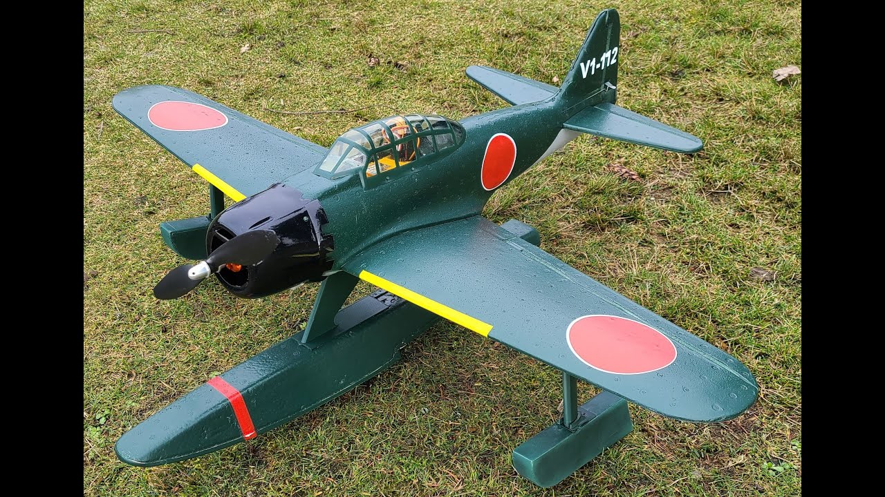 Rc GWS ZERO - A6M2-N "RUFE" Float Plane Maiden Flight