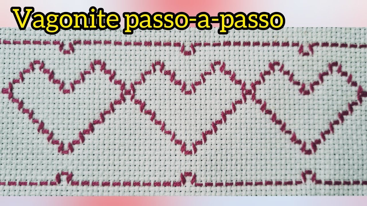 Tira de corações feito em vagonite - Vagonite para iniciantes em passo-a-passo #vagonite #artesanato