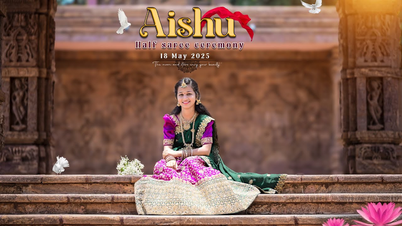 Aishu Half saree ceremony || Pre shoot || Madhu connects