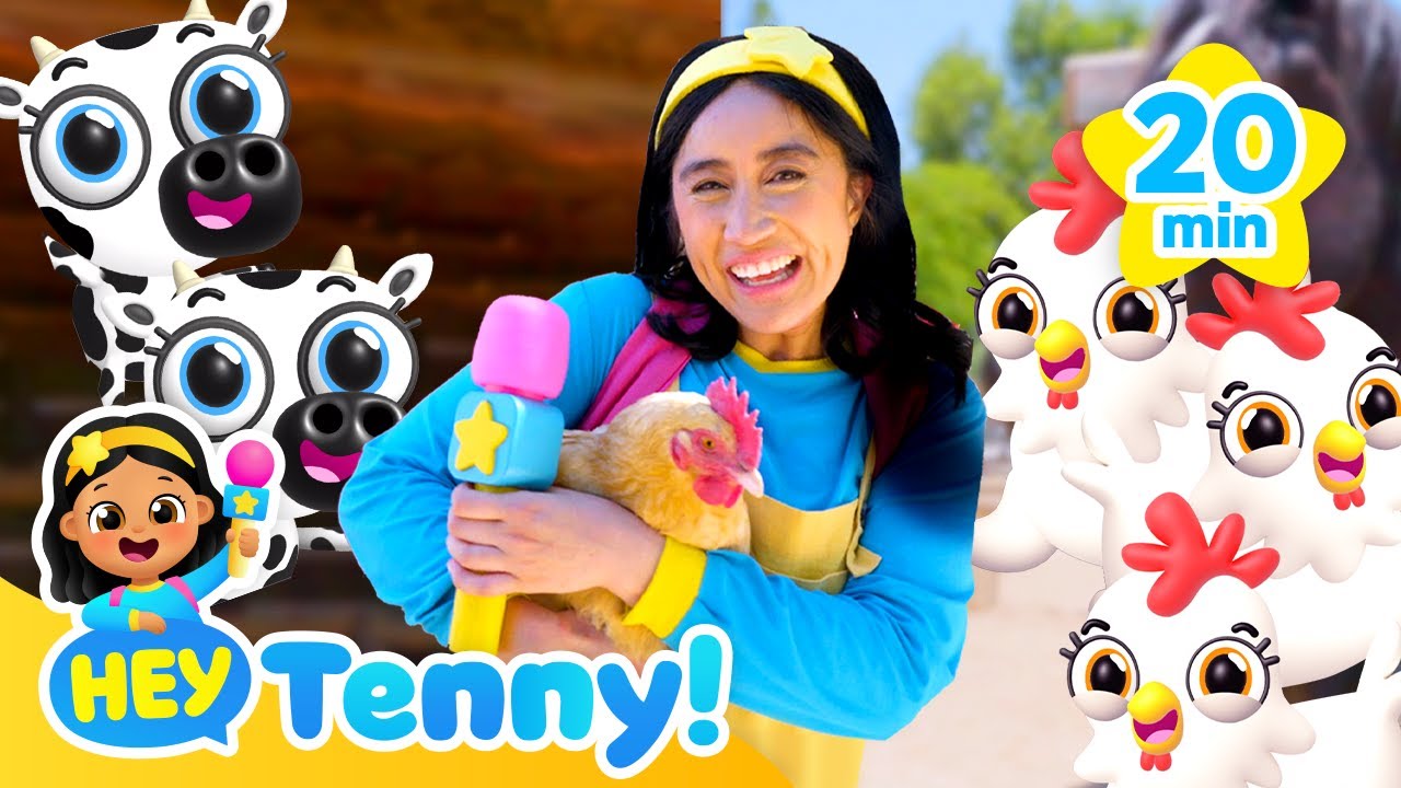 🐮 Meet Tenny's Animal Friends! | Farm Animals | Educational Videos for Kids | Hey Tenny!