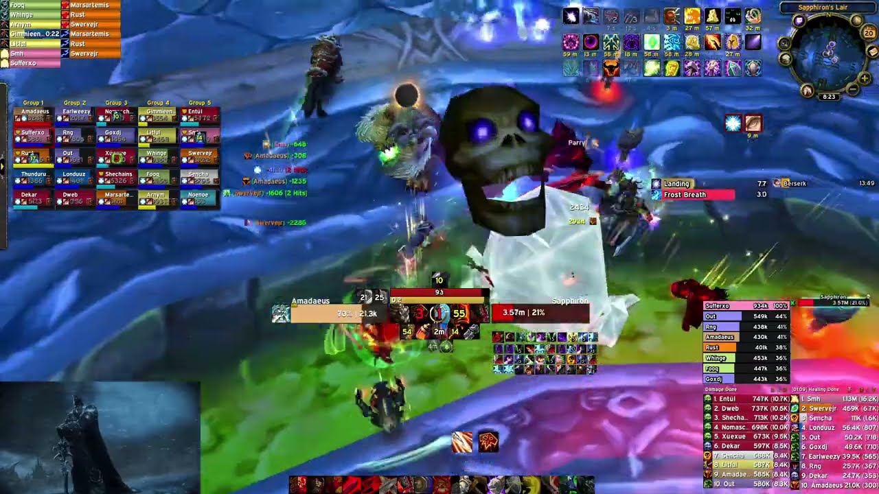 #1 World Fury Warrior | Naxxramas Complete Raid DPS | WotLK Classic T7