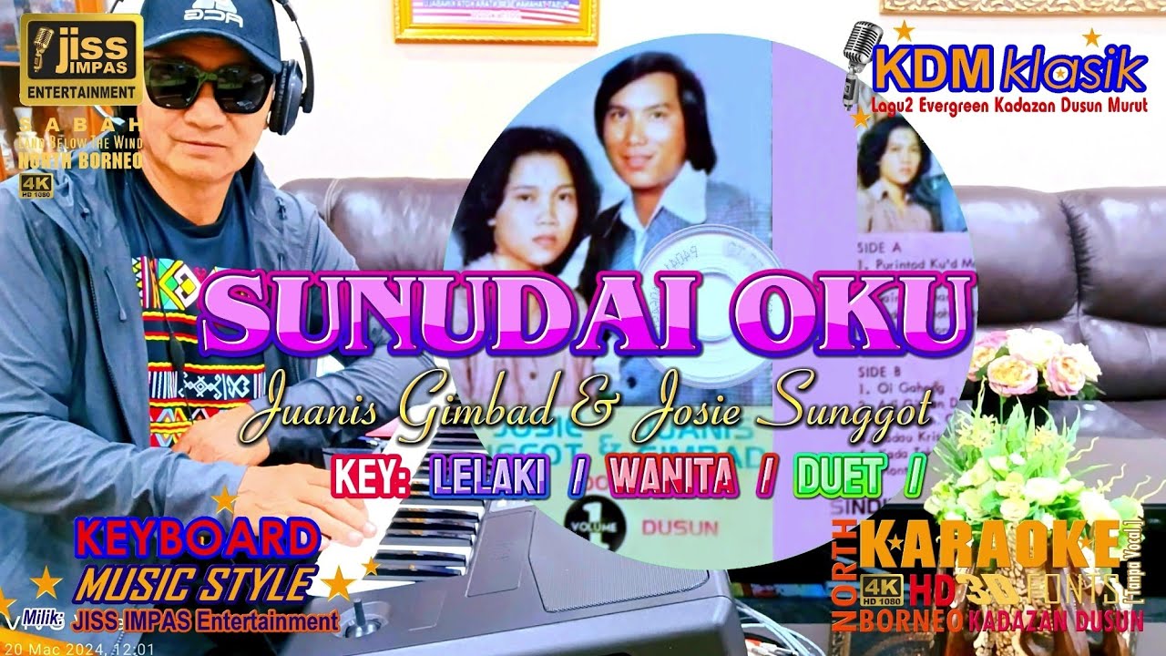 SUNUDAI OKU - Juanis Gimbad & Josie Sunggot - KARAOKE HD [4K] Tanpa Vokal