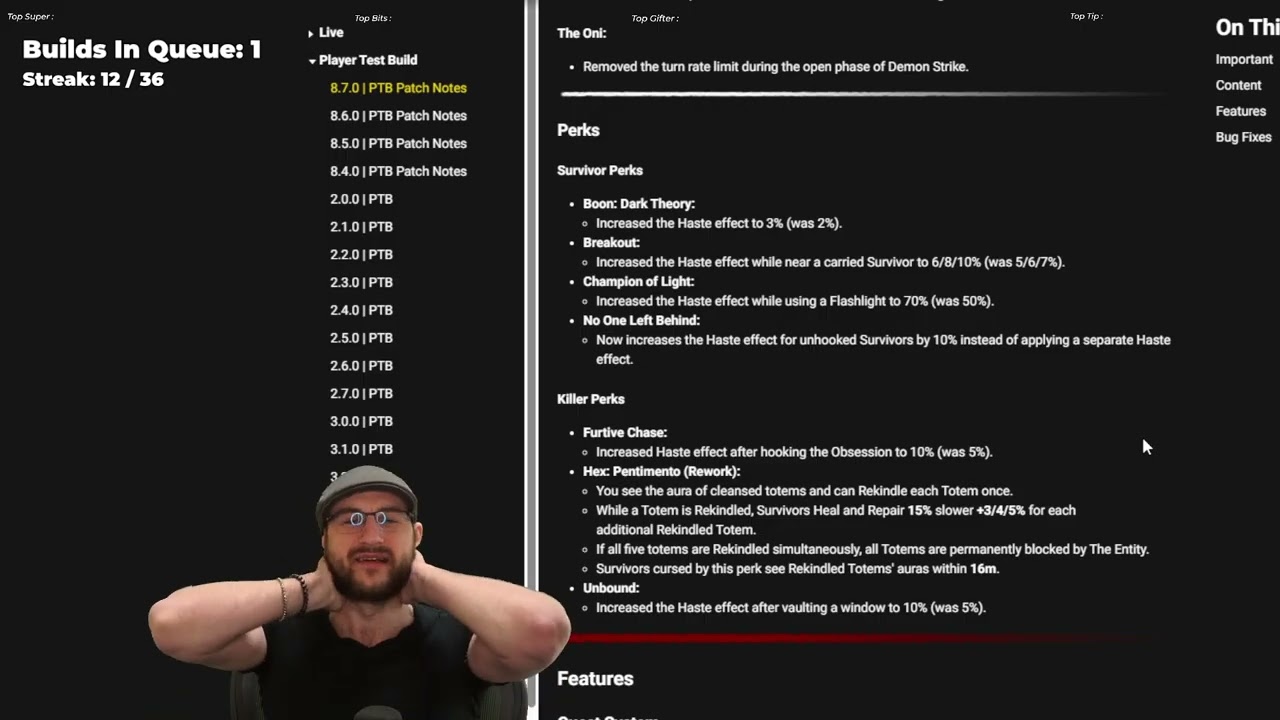 REACTING To April DBD Patch Notes - THE DEVS HAVE LOST IT! PENTI IS DEAD!