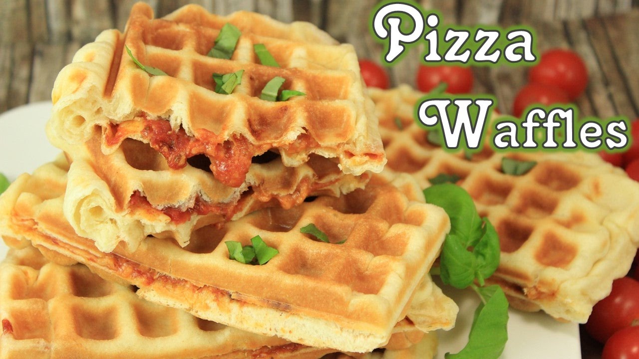 Pizza Waffles I leckere Pizza Waffeln
