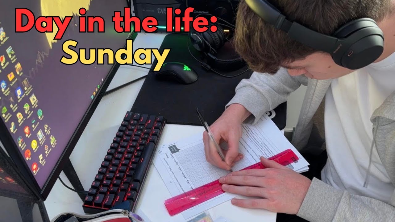 Mini day in the life of a sixth form student on a Sunday